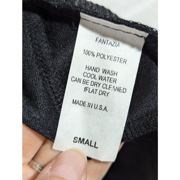 Fantazia Women's Gray & Black Geometric Pattern One-Button 3/4 Sleeve Jacket Siz - Picture 7 of 7